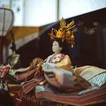 Geisha doll on table
